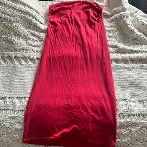 Red tube dress size Large